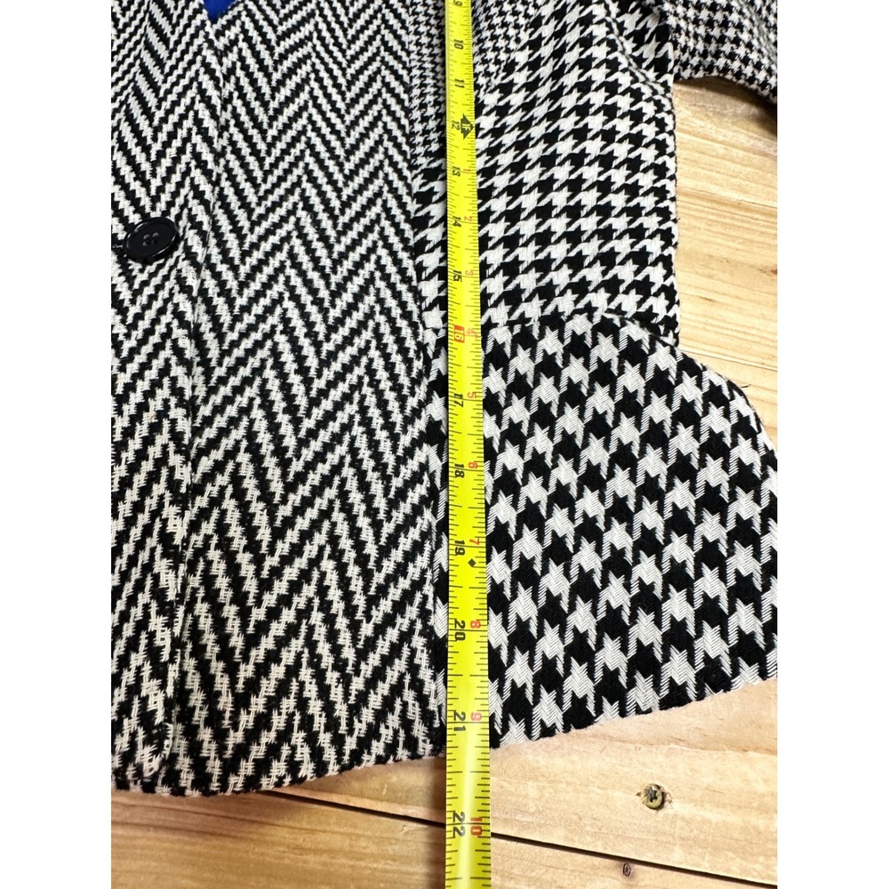 Ann Taylor Blazer Size 6 Houndstooth Herringbone Career Office Business - Picture 7 of 7